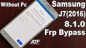 In your samsung galaxy j7 2016 device, the frp feature will automatically enable as soon as you . J710f U6 Frp Lock Reset File Sm J710f U6 Google Account Removed By File By Tips And Tricks