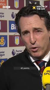 Unai Emery talks with Gary Lineker about Aston Villa's Premier League title  prospects for #MOTD