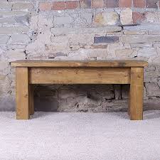 American oak dining bench with a natural or charcoal finish. Solid Wood Dining Bench By H F Notonthehighstreet Com