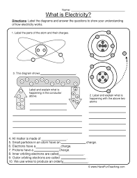 Electricity Worksheet In 2020 Science Worksheets Matter Worksheets 6th Grade Science