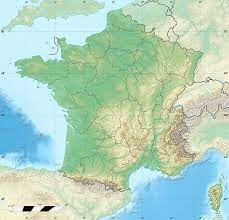 7 miast z ludnością 100÷500 tys.; Mapa Francji Francja Mapa Samochodowa Topograficzna I Inne