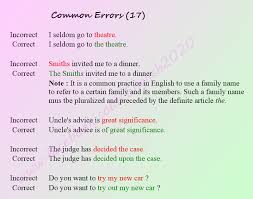 Forum Learn English Fluent Landcommon Errors In English Part Iv Fluent Land Learn English English Language Teaching English Vocab