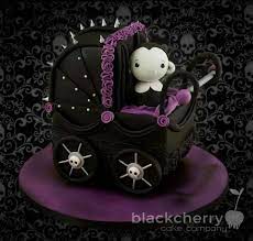 Learn How To Make This Baby Vampire In A Gothic Pram Through Paul Bradford S Online Sugarcraft School Http Goth Baby Baby Shower Cakes Halloween Baby Shower