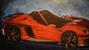 painting lamborghini on canvas beautiful painting beautiful paintings painting landscape