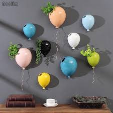 Finding somewhere to store those favorite little things can be a challenge. Ceramic Balloon Wall Hanging Flower Pot Children S Room Wall Hanging Flower Vase Wall Decoration Buy From 18 On Joom E Commerce Platform