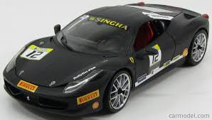 Maybe you would like to learn more about one of these? Mattel Hot Wheels Bct90 Scale 1 18 Ferrari 458 Italia Challenge N 12 2012 Matt Black