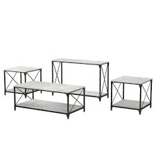 Skip to main content skip to footer. 4pc Rosslea Coffee With 2 End Sofa Table Set Black Gray Homes Inside Out Target