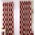 Red And Silver Curtains