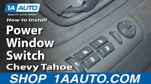 You could be a service technician who wishes to look for recommendations or fix i need the wiring diagram for the power windows, door locks, size: How To Replace Power Window Door Lock Switch 95 99 Chevy Tahoe Youtube