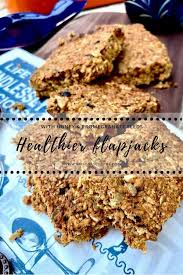 Healthier Flapjacks With Honey And Dry Pomegranate Seeds Recipe Healthy Flapjack Flapjack Food Processor Recipes
