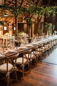 Rustic Wedding Reception With Long Tables And Cross Back Chairs Brides Crossback Chairs Rustic Wedding Reception Rustic Wedding Decor