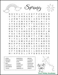 Spring Break Word Search In 2020 Spring Words Spring Word Search Word Puzzles For Kids
