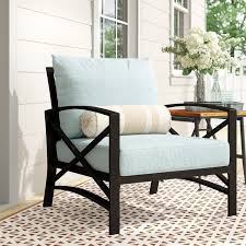 Birch Lane Patio Furniture Freitag Patio Chair With Cushions Reviews Birch Lane Lounge Chair Outdoor Patio Chairs Deep Seating Chair