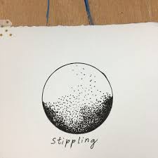 How to draw an ape or monkey skull with black and white ink on a charcoal background as a part of learning how to draw the animals. The Mighty Pen Learn 9 Easy To Draw Pen Ink Textures Craftsy Ink Pen Drawings Ink Drawing Illustration Stippling Drawing