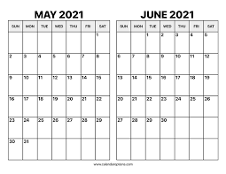 May And June 2021 Calendar Calendar Options These free june calendars are.pdf files that download and print on almost any printer. june 2021 calendar calendar options