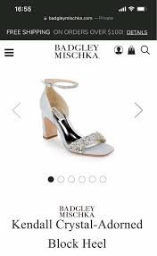 Badgley mischka sonya block heel sandal
