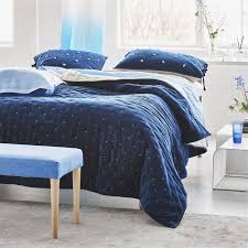 Designers Guild Samtkissen Sevanti Indigo Mood Designers Guild Kissen Samt