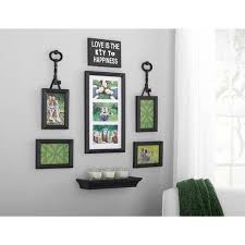 Celebrate friends and family by adding their pictures to your wall. Mainstays 9 Piece Key Expression Wall Frame Set Walmart Com Wall Frame Set Frames On Wall Picture Frame Wall