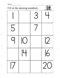 number charts fill in the missing numbers writing numbers