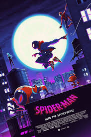 Since peni doesn't have spider powers that allow her to stick to a surface, she has to squeeze between gwen and miles when the group is hiding from miles' roommate on the ceiling. This Gorgeous Spider Man Into The Spider Verse Poster Has Multiple Dimensions Of Its Own Avengers Poster Marvel Movie Posters Marvel Posters