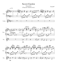 Shop sheet music to your favorite showtunes. Secret Garden Piano Violin Accompaniment Sheet Music For Piano Violin Solo Musescore Com