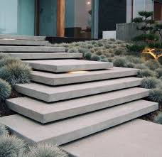 Explore stunning exterior outdoor designs. Top 60 Best Concrete Walkway Ideas Outdoor Path Designs Patio Stairs Concrete Walkway Landscape Stairs