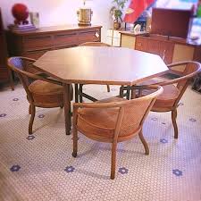 Vintage Drexel Hexagon Dining Gametable Set Click On Link For All Info Mid Century Modern Furniture Modern Vintage Furniture Modern Furniture