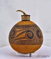 Pin On Gourd Art Ethnic Jewelry Beads Vessels Baskets Art Dolls Masks Color Pattern And Inspiration