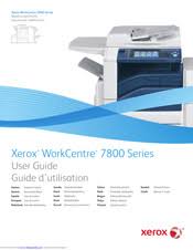 Xerox workcentre 7855 a3 color laser multifunction printer. Xerox Workcentre 7855 Manuals Manualslib