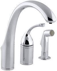 Kitchen faucets always tries to give the best advice, and we. K 10430 Bn Cp Bv Kohler Forte 3 Hole Remote Valve Kitchen Sink Faucet With 9 Spout With Matching Finish Sidespray Reviews Wayfair