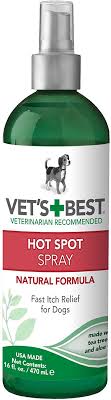 Itch relief chews for dogs. Amazon Com Vet S Best Dog Hot Spot Itch Relief Spray Relieves Dog Dry Skin Rash Scratching Licking Itchy Skin And Hot Spots No Sting And Alcohol Free 16 Ounces