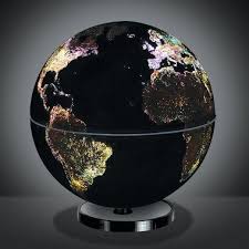 The City Lights Globe This Rotating Globe Illuminates To Show How The World S Cities Look At Night From Space Globe Lights Globe Cool Gadgets