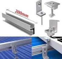 Solar Rail Alu Mounting Rail Solar Panel PV Profile Solar System  Accessories Set