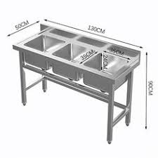 The humble kitchen sink is perhaps the most important part of any kitchen, not just for its practical purposes, but for its aesthetics as well. Business Office Industrial Kitchen Sink Basin Stainless Steel Handmade 60x60 Cm Commercial Restaurant Shop Globalgym Parsberg Com