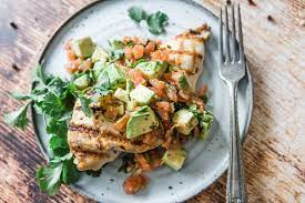 Xyngular Cilantro Lime Chicken With Avocado Salsa In 2021 Avocado Salsa Cilantro Lime Cilantro Lime Chicken