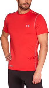 Amazon.com: Under Armour Men's Heat Gear Sonic Fitted T-Shirt, Red/Steel,  XL : Clothing, Shoes & Jewelry