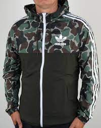 Diese windjacke bietet wasserabweisenden und windabweisenden schutz. Adidas Originals Camo Reversible Windbreakermens Jacket Parka Shower Proof