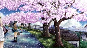Standard 4:3 5:4 3:2 fullscreen uxga xga svga qsxga sxga dvga hvga hqvga. Cherry Blossom Anime Wallpapers Wallpaper Cave