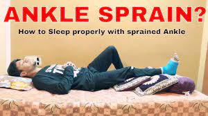 This incline in elevation will give you an easy way to rest your foot without restriction or feeling strapped in one position. Ankle Sprain How To Sleep Properly Or Recovery During Sprained Ankle Or Broken Foot Tips Youtube