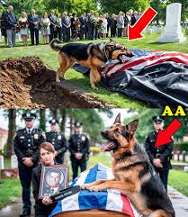 They Opened An Officer's Coffin Because His Dog Kept Barking Nonstop.Then A Shocking Event Unfolded! They opened an officer's coffin, hoping to bring closure, but his loyal dog wouldn't stop barking. As