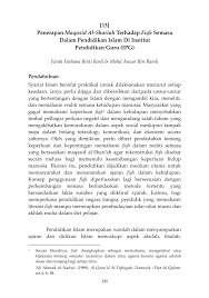 Menceritakan berkaitan penjagaan maqasid syariah dari 5 sudut iaitu:1. Pdf Penerapan Maqasid Al Shariah Terhadap Fiqh Semasa Dalam Pengajaran Pendidikan Islam Di Ipg