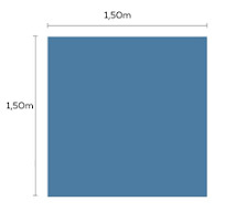 Campo Cirúrgico SMS 1,50 X 1,50 Azul 45G Estéril - Pion G Plus