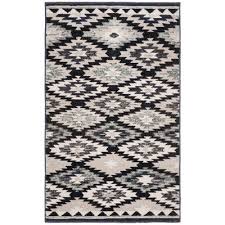 Black And Brown Rug 8x10 Griffeth Gray Black Area Rug Rug Size Rectangle 3 X 5 In 2020 Black Area Rugs Area Rugs Cheap Black Rug