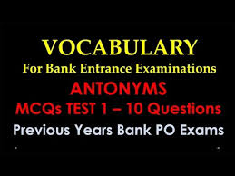 In continuing my post on antonyms in hindi, i will show the antonyms for some of the common hindi words. Antonyms Mcqs English Vocabulary For Bank Po Exams