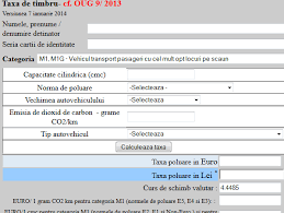 Acţiunile şi cererile evaluabile în bani, introduse la instanţele judecătoreşti, se taxează astfel (art. Taxa Auto 2015 Calculator Timbru De Mediu 2015 Anaf
