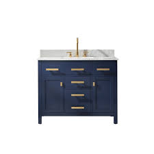 They also come in a variety of rich wood tones, in addition to our black and white vanity sets. Design Element Valentino 42 Single Vanity In Blue V01 42 Blu