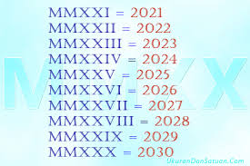 Daftar tabel angka romawi dari angka 1 sampai angka 2000, ditulis pada poin pentingnya saja, bisa dijadikan rujukan dalam menulis angka romawi latin numerik. Angka Romawi 2021 Sampai 2030 Ukuran Dan Satuan