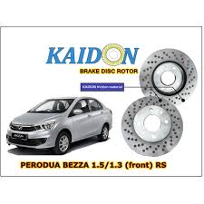 / perodua bezza premium x 1.3 (a) authorised dealer. Perodua Bezza 1 5 1 3 Disc Rotor Kaidon Front Type Rs Spec Shopee Malaysia