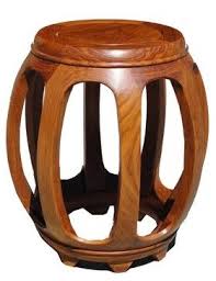 Chinese Solid Wood Huali Barrel Round Stool Asian Side Tables And End Tables Round Stool Solid Wood Coffee Table Coffee Table Wood