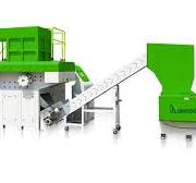 Trituratore monoalbero per il riciclaggio di plastica rigida